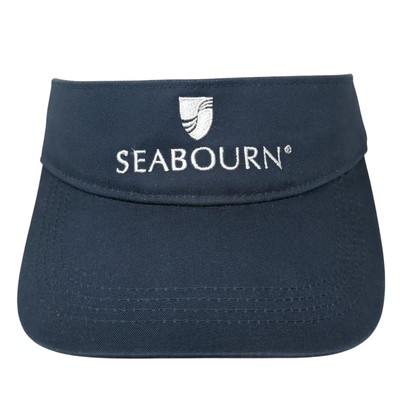 Seabourn Strapback Sun Visor Cap Blue One Size Adjustable Lightweight Ahead