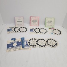 Vtg 1950's VIEW-MASTER Reels 8x Lot - Nursery Rhymes 1 - Cinderella Riding