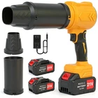 Electric Cordless Leaf Blower, Nozzle Set, Handheld Lightweight