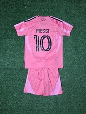 Youth and Adult Sizes/ Messi 10 Home Jersey Set