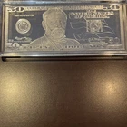 Washington Mint 4 oz. .999 Fine Silver Bar  2005 $50 Bill In Capsule