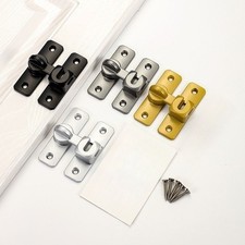 1xSliding Door Lock Zinc Alloy 90&180 Degree Latch Home Door Bolt Hardware Craft
