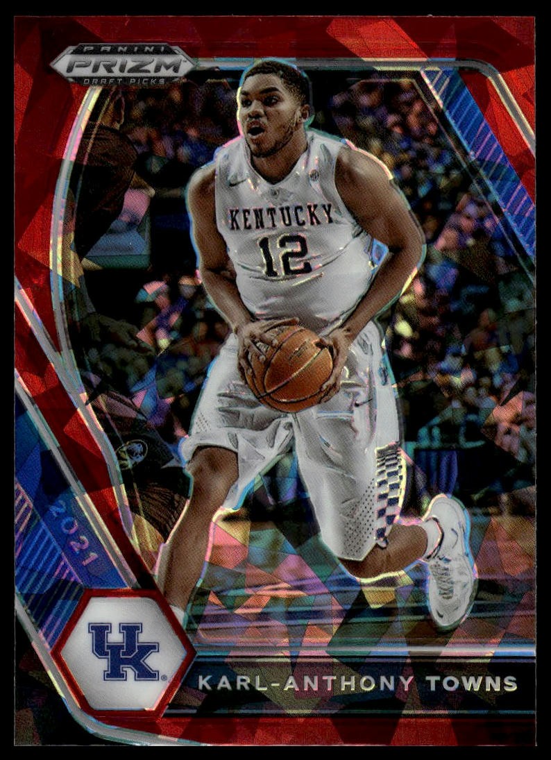 2021 Panini Prizm Draft Picks - Karl-Anthony Towns Red Ice #67