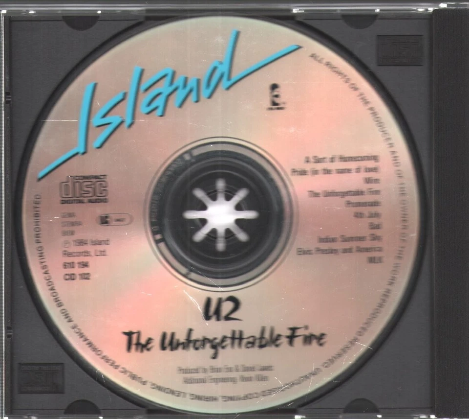 U2 Unvergessliches Feuer CD Europa Island 610194222 - Bild 3 von 3