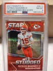 2021 Panini Rookies & Stars - Star Studded Patrick Mahomes II, Red Scope, PSA 8