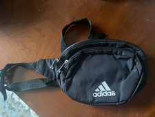 NEW Adidas - Black & White, Zippered, Must Have Waist Pack / Crossbody Bag