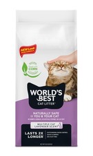 WORLD'S BEST CAT LITTER Multiple Cat Lavender Scented 8-Pounds - Natural Ingr...