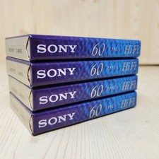 4-Pack Sony C-60HFB Audio Cassette Tapes HI-FI Normal Bias C-60; NEW / SEALED