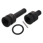 2 Pcs Truck Screw Tool Brake Removal Sleeve Wrench Socket Caliper