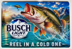 Busch Light Fishing Sign | eBay