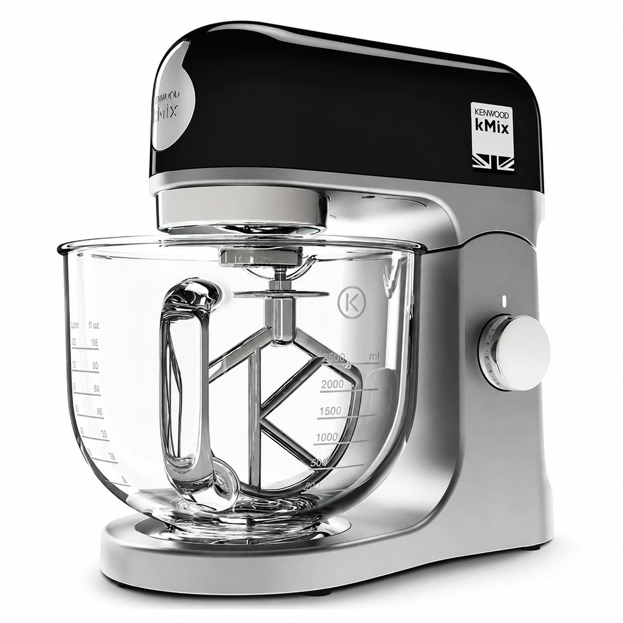 Kenwood KMX754BK kMix Stand Mixer Black 5L Glass Bowl 1000W 6 Speed
Opens in a new window or tab