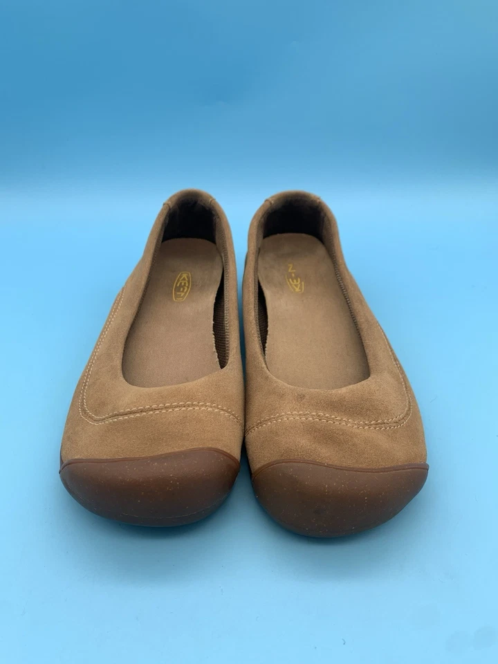 Bailarina de gamuza Keen Sienna plana marrón talla 8 Foto 3 de 4