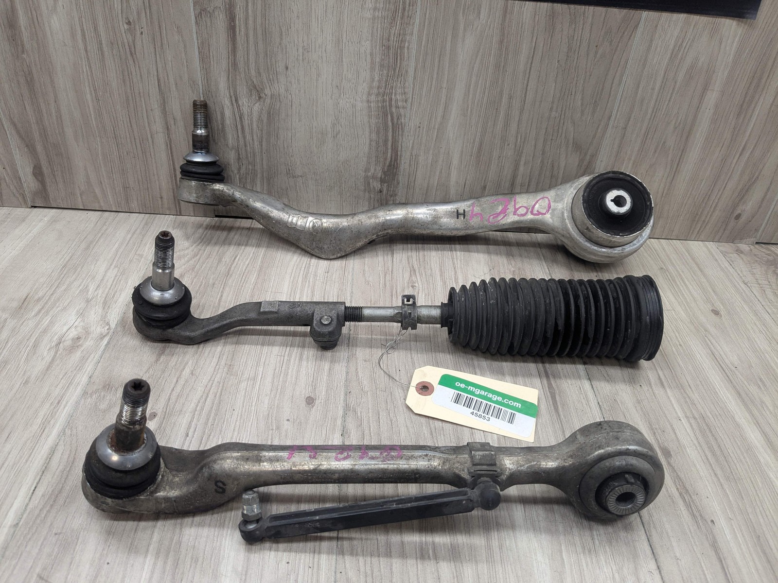 OEM BMW F22 F30 F32 RWD Front Left Driver Upper Lower Control Arm Tie Rod SET