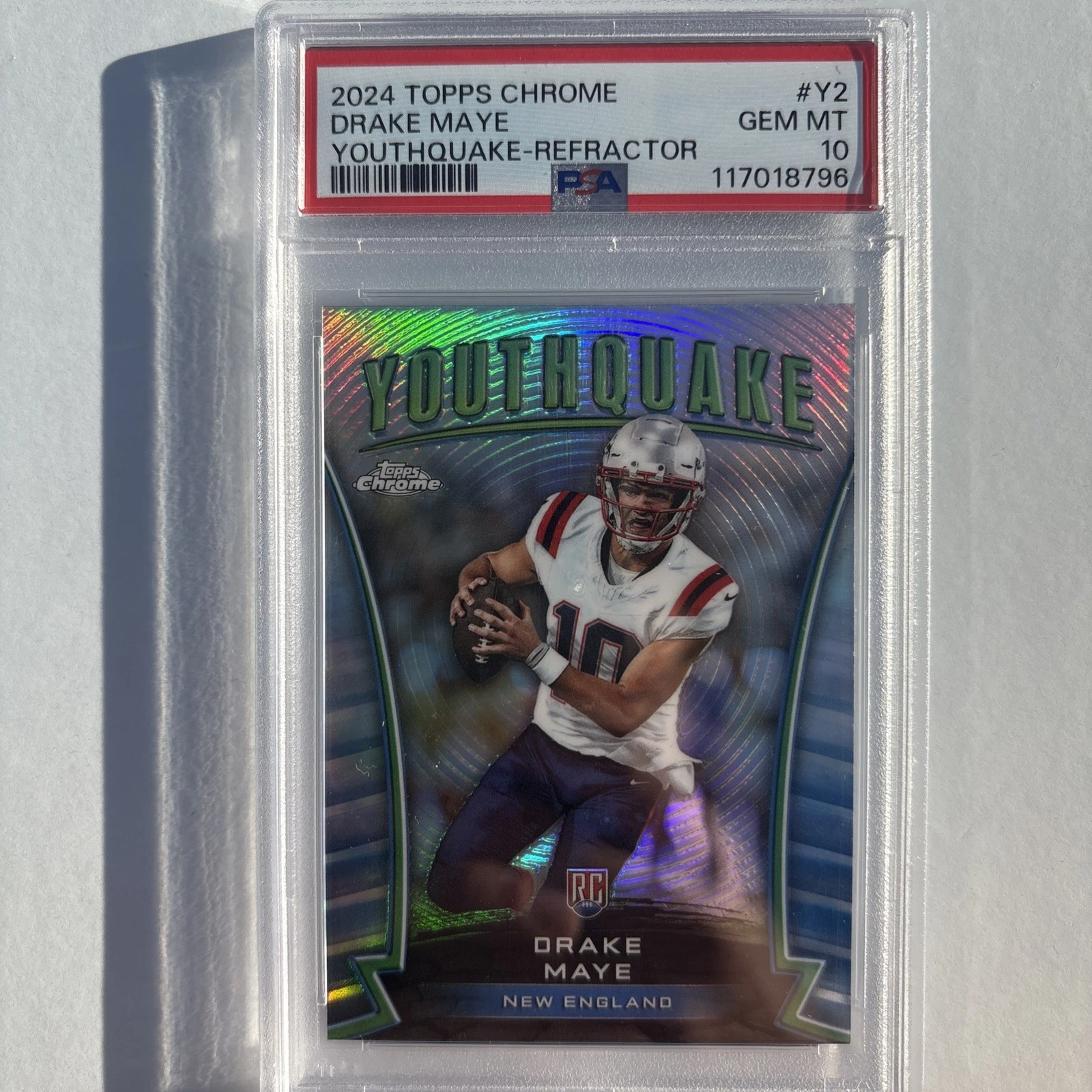 Deal for 2024 Topps Chrome - Youthquake Drake Maye #Y-2 Refractor (RC) PSA 10