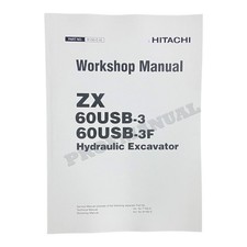 HITACHI ZAXIS ZX60USB-3 ZX60USB-3F Escavatore Manuale di servizio Officina