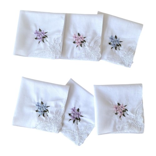 Fazzoletti In Cotone EEEKit - Set Da 20 Con Stampa Floreale Vintage, 28x28 Cm, Per Regali E Matrimoni