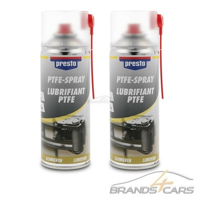 2x 400ml PRESTO PTFE SPRAY SCHMIERMITTEL KRIECHÖL ÖLSPRAY GLEITMITTEL