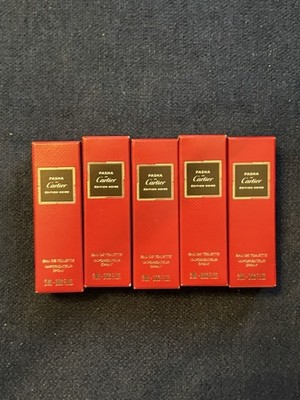Pasha De Cartier Edition Noire Eau de Toilette Sample Spray .06oz 2ml New Lot 5