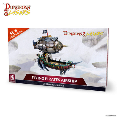 Archon Studio - DNL0083 : Dungeons & Lasers Miniatures: FLYING PIRATES AIRSHIP