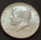 1968‑D Kennedy Half Dollar • 40% Silver • Circulated Example • X41