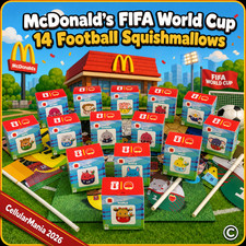 McDonalds Squishmallows Set 14 Football FIFA Happy Meal Toy 2026 Extra Genuine
