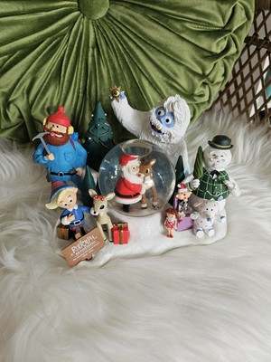 Hallmark Happy 50th Anniversary RUDOLPH Red Nose Reindeer SNOW GLOBE 2014 Wbox