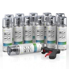 12x Spray Peinture Blanc Brillant Aupropaint Voiture 400ml + Pg