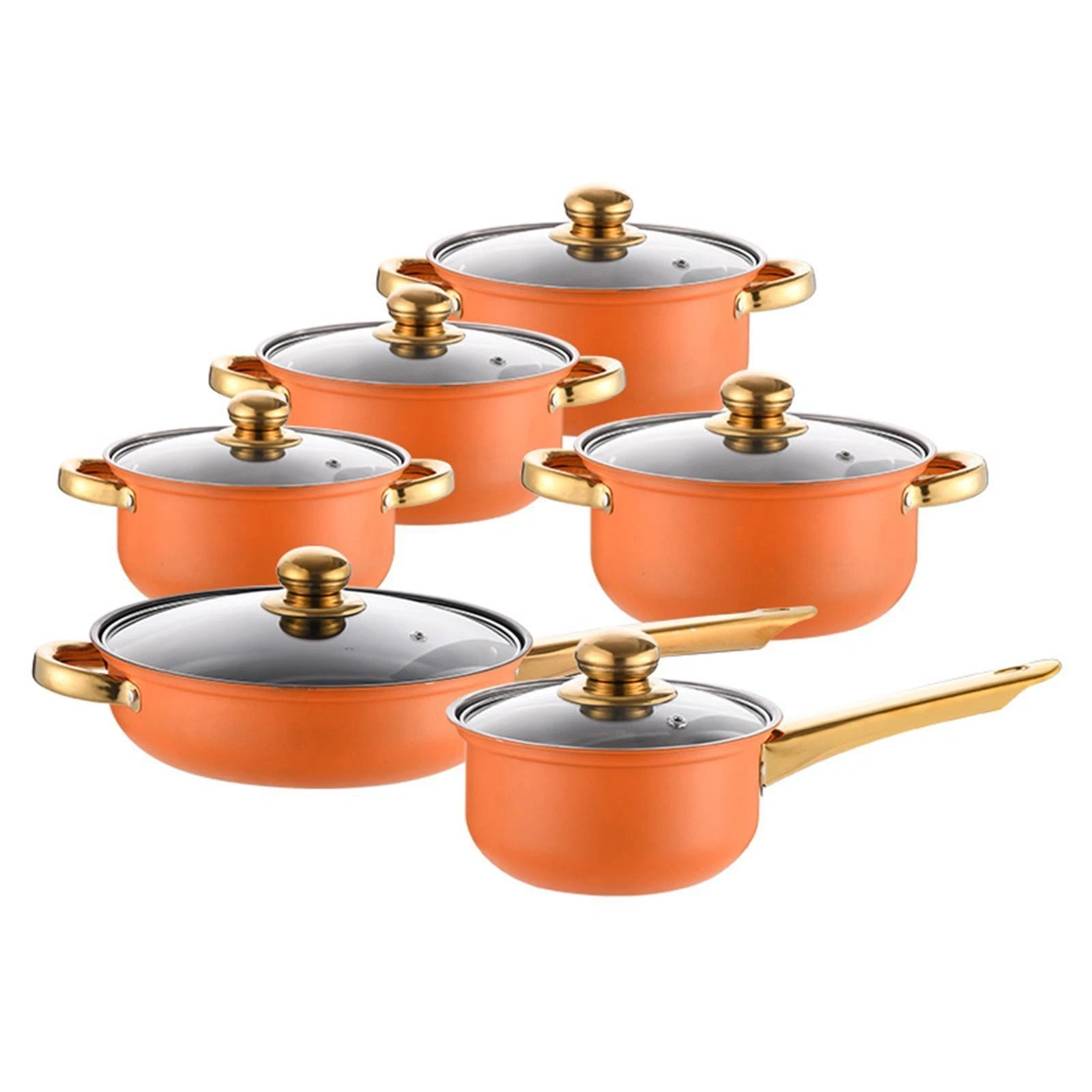 6x Stainless Steel Cookware Set Kitchen Cooking Set for Professional Chef
Opens in a new window or t