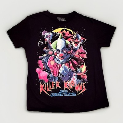 Terror Threads X Killer Klown From Outer Space Size Large Horror Black T-Shirt