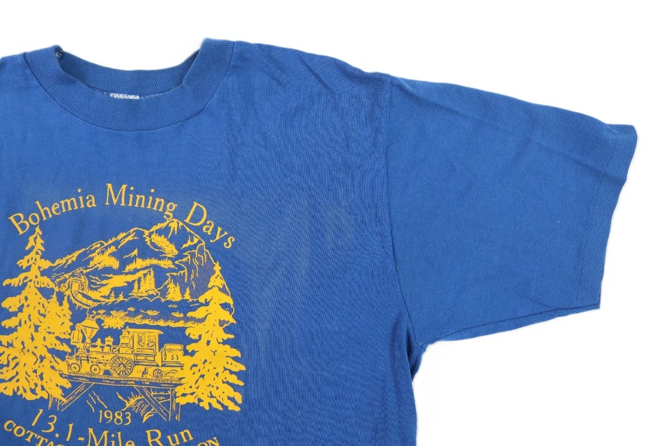 Camiseta De Colección Años 80 1983 EE. UU. Grande Bohemia Mining Days Run Cottage Grove Oregon Foto 3 de 4