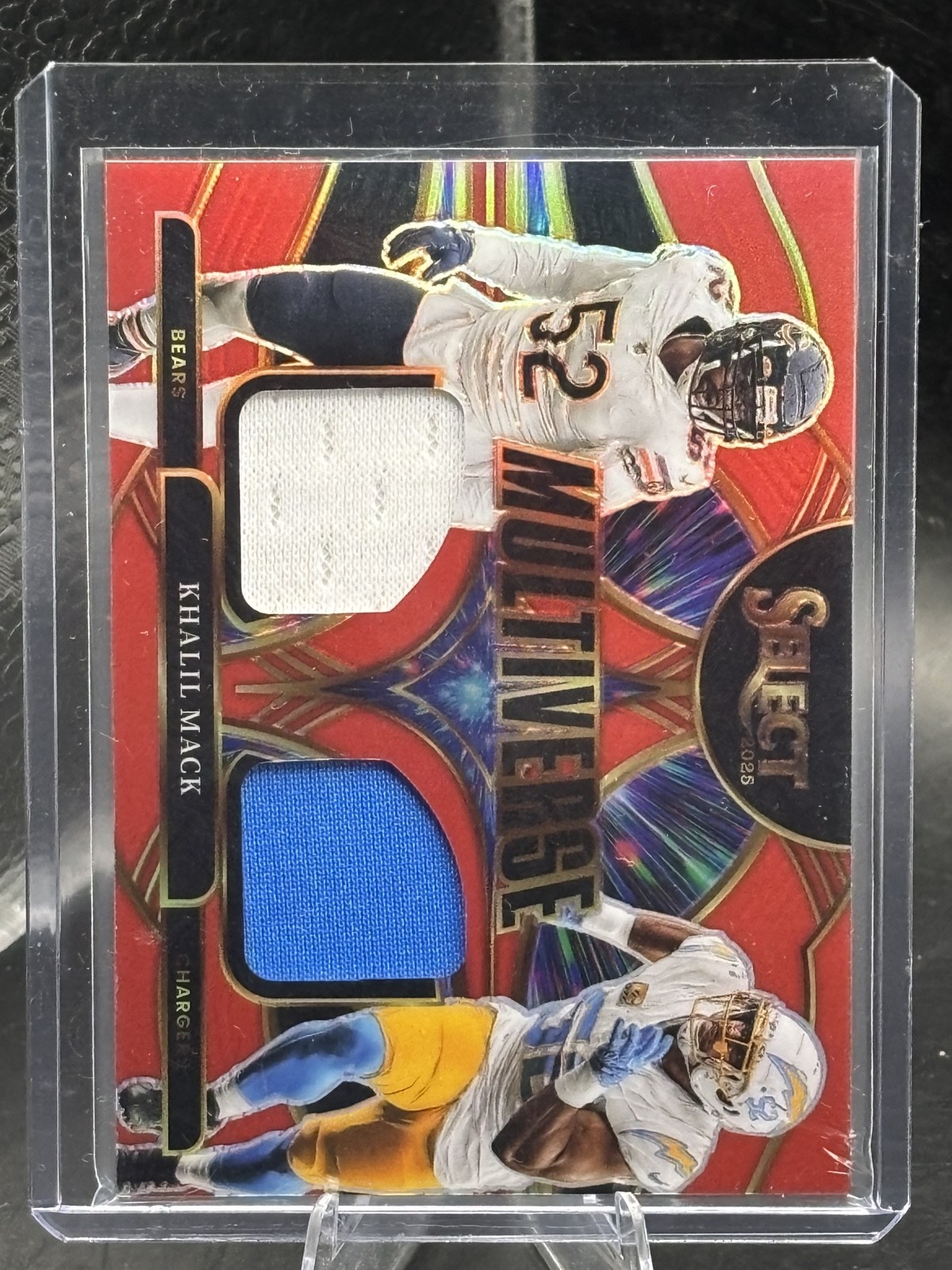 2025 Panini Select - Multiverse Khalil Mack #MVJ-KMK Red Prizm (MEM)