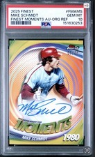 2025 Topps Finest - Finest Moments Autographs Mike Schmidt Orange Refractor /25 