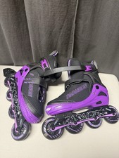 PAPAISON Adjustable Inline Skates with Full Light Up Wheels Size Large