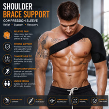 Shoulder Brace Support Compression Sleeve Torn Rotator Cuff Relief Joint AC Pain
