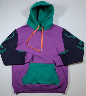 Andrew Thompson Hoodie Adult Large Wonderful Weirdos Colorblock Floral Print    