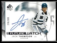 2024-25 SP Authentic Future Watch Auto Horizontal Jack Thompson Rookie Auto