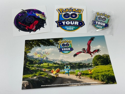 #ad 2026 Pokémon GO Tour Kalos Global Pin amp; Postcard amp; Stickers San Diego Event $24.90