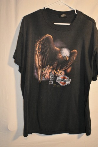 T-shirt Harley Davidson Tifton Georgia - Taille 3XL, Noir, Occasion Très Bon état, Style Graphic Tee