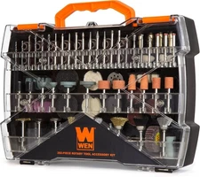 WEN 230282A 282-Piece Rotary Tool Accessory Kit with 282 Pieces, Orange 