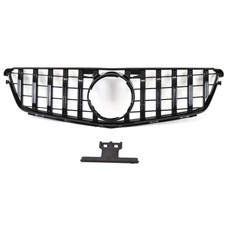 Fits Mercedes C Class W204 07-14 Bumper Grille AMG Panamericana GT Style Gloss