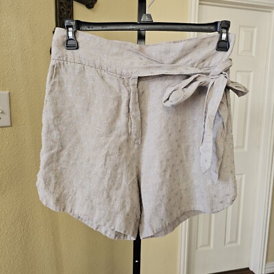 8PM Tie Cotton Shorts w/Dots Size M