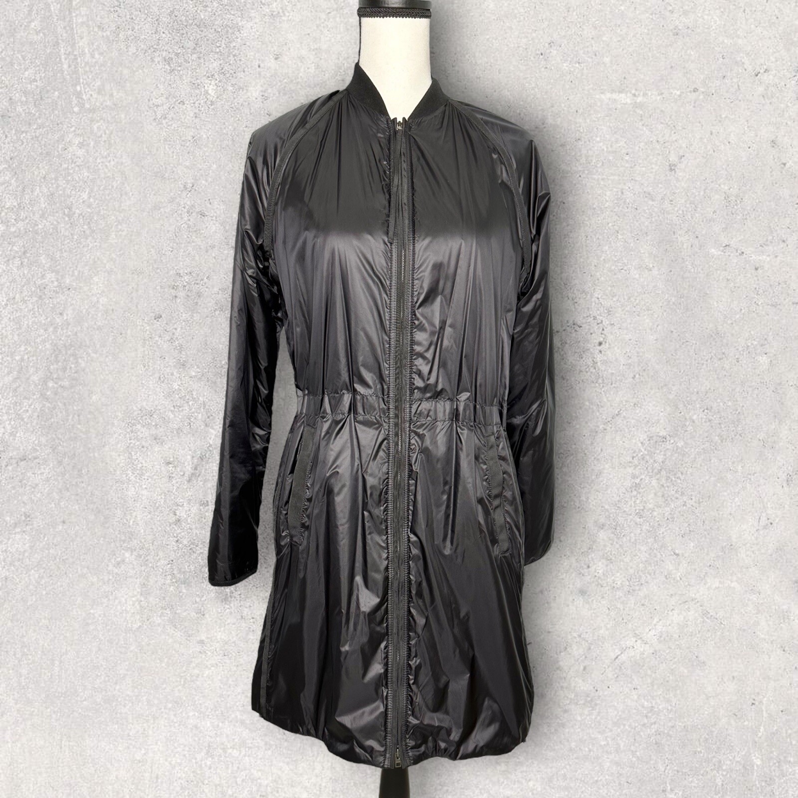 Athleta Summit Primaloft Shell Black Jacket Down … - image 4