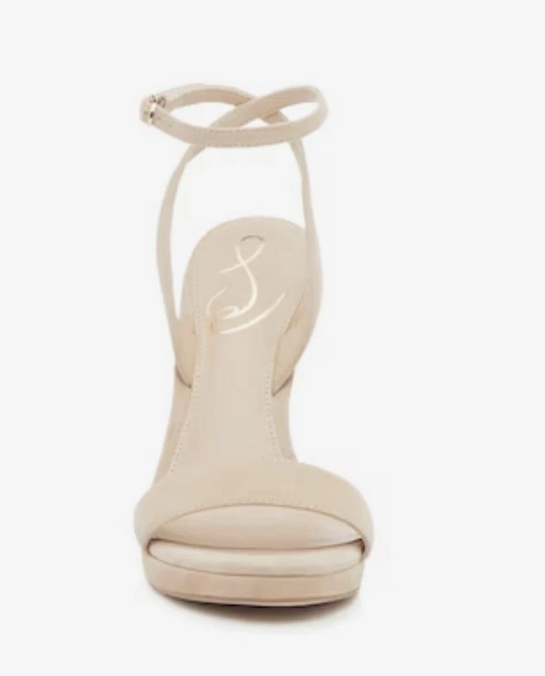 Sandálias salto alto Sam Edelman jade casamento salto alto camurça tamanho 9 - Imagem 2 de 4