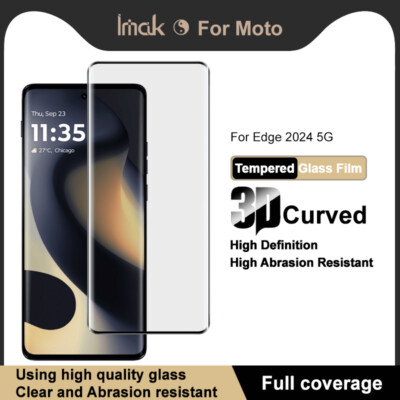 For Motorola Edge (2024), imak 3D Curved 9H Tempered Glass Screen Protector
