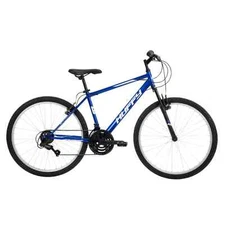 Huffy Rock Creek 26 inch Mountain Bike 18 speed twist shift Boy Man Bicycle Blue