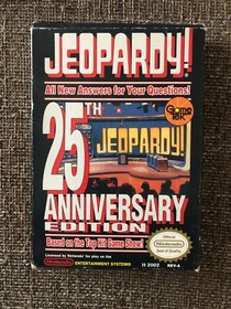 Jeopardy for NES Nintendo: Tested CIB - 25th Anniversary Edition Excellent Shape