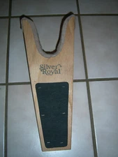 Vintage 12" x 5" Boot Jack - Remover  Made Of Pine Wood & Leather Protection  