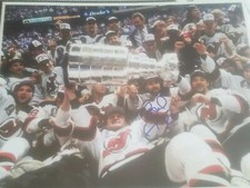 bruce driver signed 8x10 autographed photo 1995 devils stanley cup champ hockey
