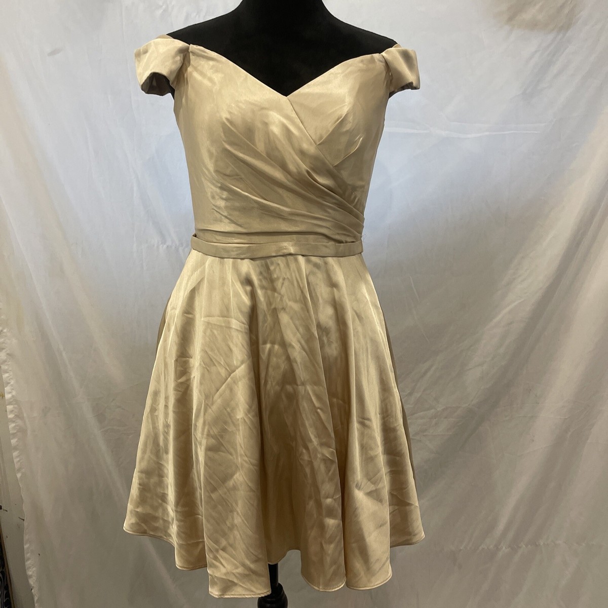 slim fit dress slacks LaDivine S538 Gold 8 Sale – The Dress Outlet main image 1