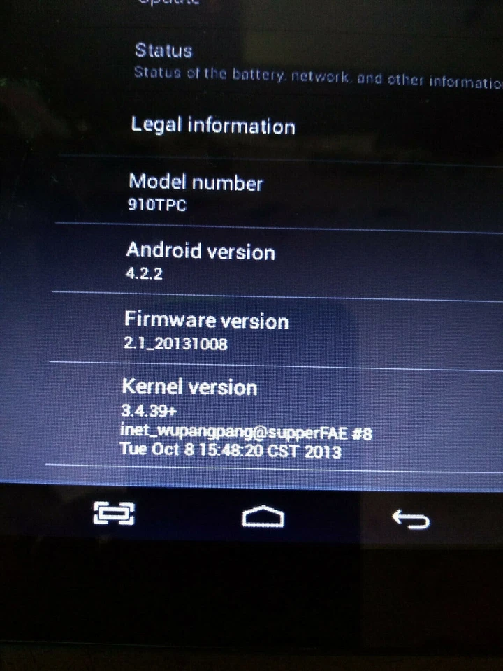 Tablet Supra iView 910TPC 8 pulgadas WiFi Cortex A7 doble núcleo 1,2 GHz 1 GB/8 GB Android Foto 2 de 4